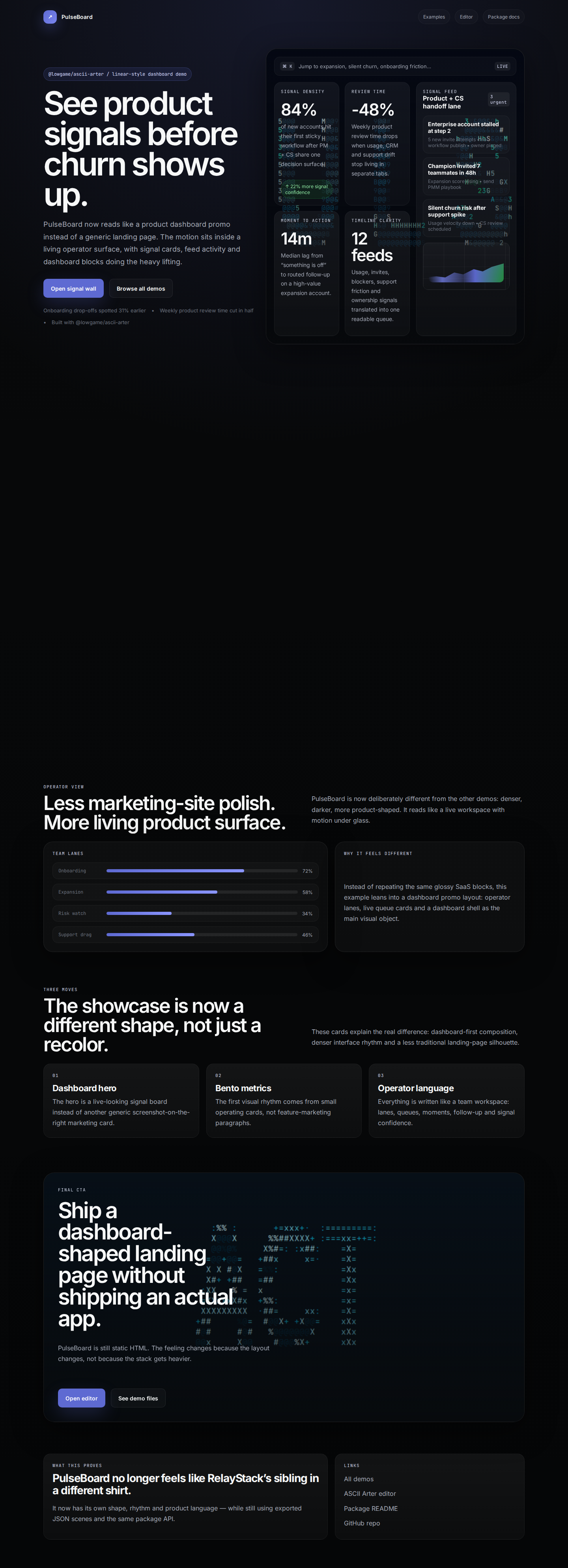 PulseBoard example screenshot