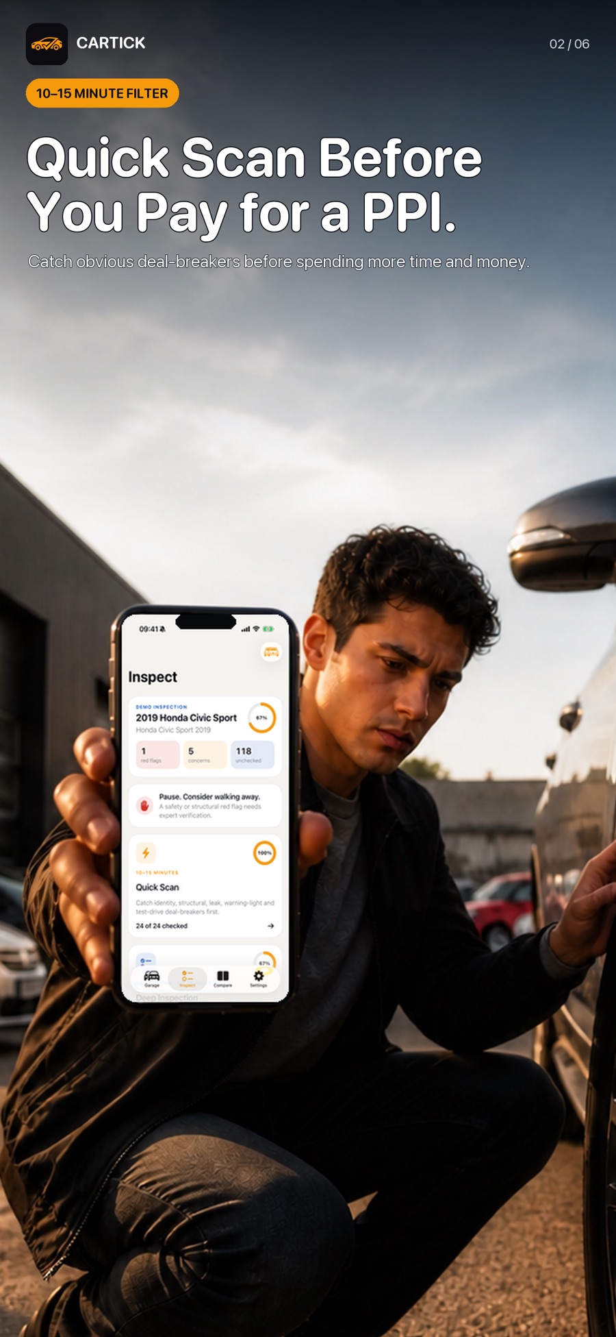 CarTick — current App Store screenshot